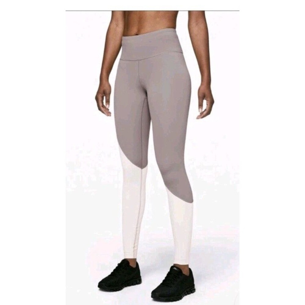 Lululemon Speed Wunder Asym High Rise Tight 28" Nulux - Half Moon/Light- Size 6 - Picture 1 of 9